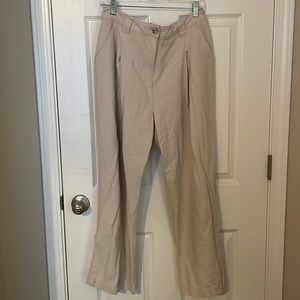 Tan linen pants